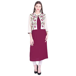 Multi Colour cotton fancy emboroidery kurti