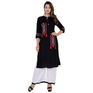 Multi Colour cotton emboroidery  fancy kurti