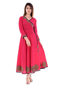 Multi Colour cotton emboroidery  fancy kurti