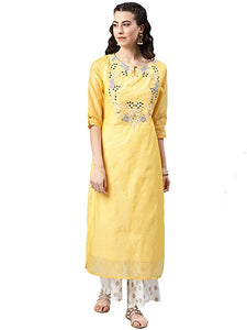 Multi Colour cotton emboroidery  fancy kurti