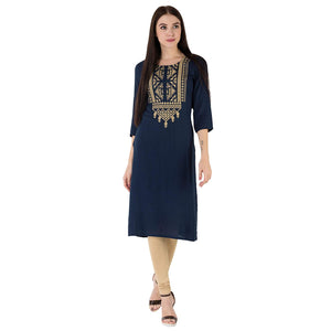 Multi Colour cotton emboroidery  fancy kurti