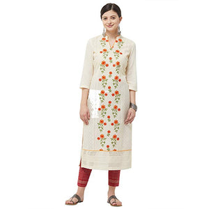 Multi Colour cotton emboroidery fancy kurti