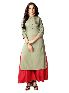 Multi Colour cotton emboroidery fancy kurti