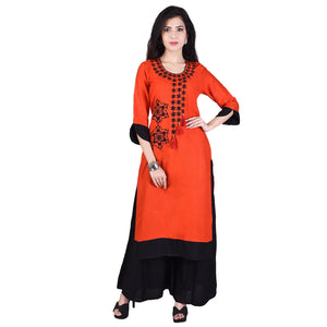 Multi Colour cotton emboroidery fancy kurti