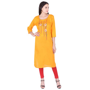 Multi Colour cotton emboroidery fancy kurti