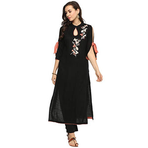 Multi Colour cotton emboroidery fancy kurti