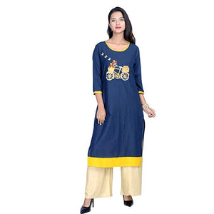 Multi Colour cotton emboroidery fancy kurti