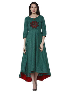 Multi Colour cotton emboroidery fancy kurti