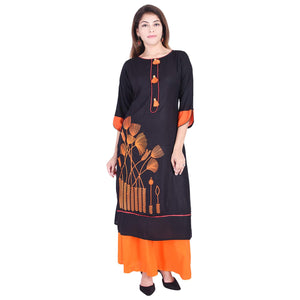 Multi Colour cotton emboroidery fancy kurti