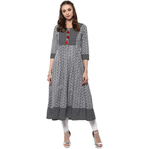 Multi Colour cotton emboroidery fancy kurti