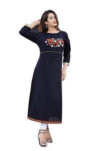 Multi Colour cotton emboroidery fancy kurti