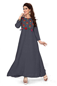 Multi Colour cotton emboroidery fancy kurti