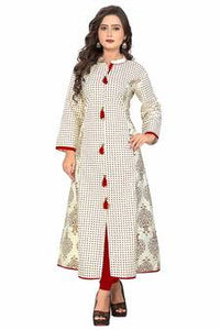 Multi Colour cotton Printed fancy kurti