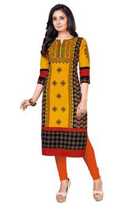 Multi Colour cotton Printed fancy kurti