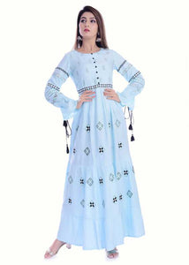 Multi Colour cotton emboroidery fancy kurti