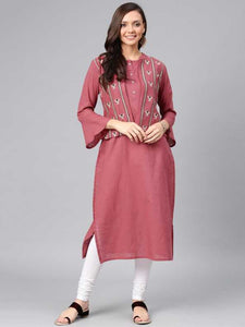 Multi Colour cotton emboroidery fancy kurti