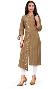 Multi Colour cotton emboroidery fancy kurti